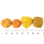 Gilpa Super Mix er et miks af forskellige foderpiller i størrelse og udseende.