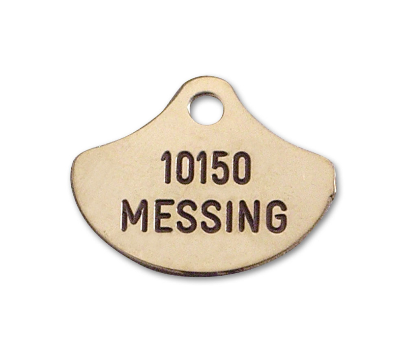6: Hundetegn i messing - 26 x 21 mm