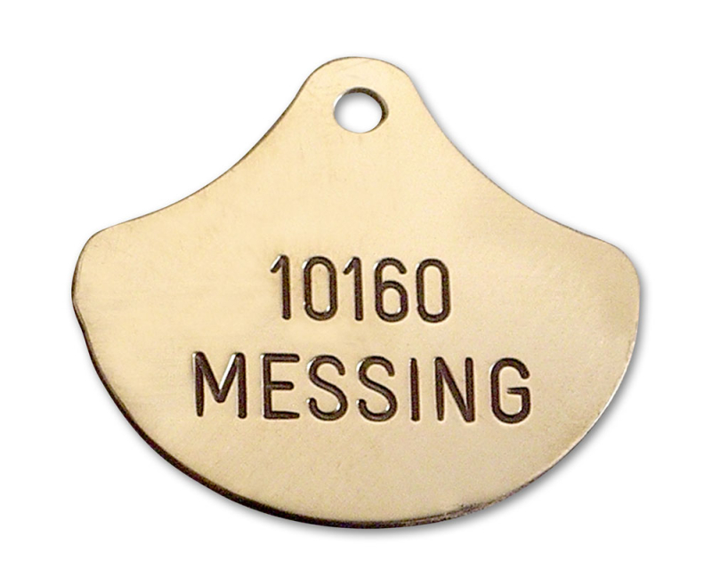 7: Hundetegn i messing - 38 x 32 mm