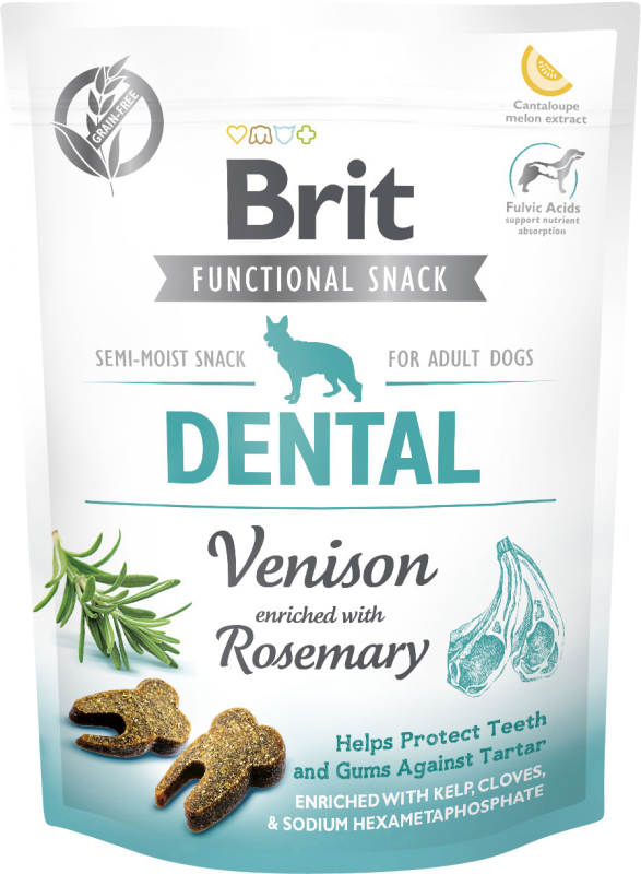 #2 - Brit Care Dog Dental Venison Snack - hundegodbidder med vildtkød og rosmarin