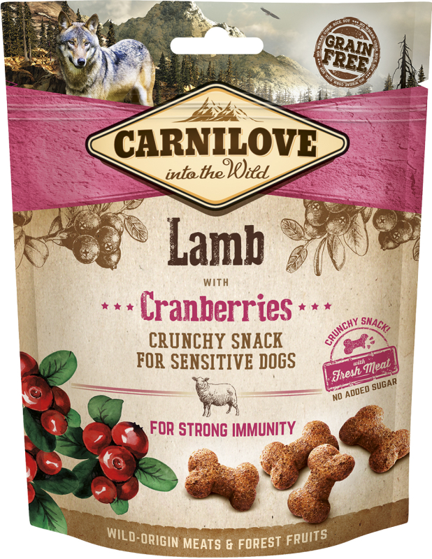 Billede af Carnilove Chrunchy snack - hundegodbidder med lam og tranebær