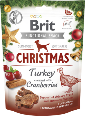Brit Care Christmas Edition med Kalkun og Trranebær. Lækre og velsmagende godbidder til din hund.