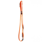 Orange Hundesnor i stærk 25 mm webbing. Hundesnoren er 250 cm lang og er med en smart Quickudløser. 