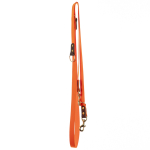 Orange hundesnor med karabinhage. Den kaldes også for den dressurline. Håndlavet af 25 mm stærk webbing - 250 cm lang