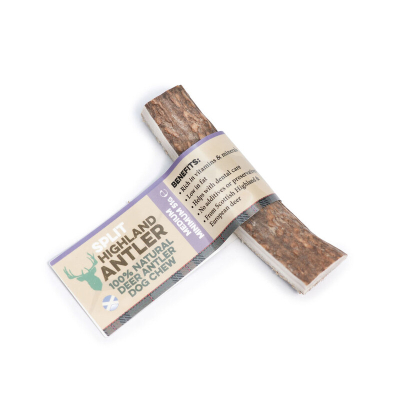 Antler - Hjortegevir SPLIT - et hjortegevir delt på midten på langs. Mellem størrelse.