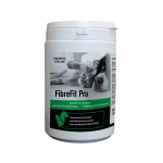 500 gram granulat i en plastdåse - FibreFit Pro. 