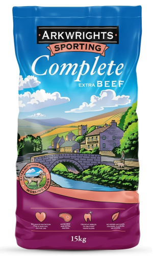 Arkwrights Sporting complete Extra Beef hundefoder til aktive hunde
