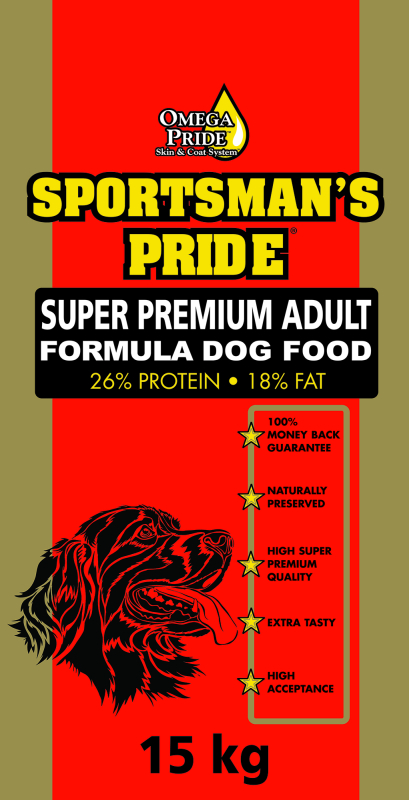 Billede af 15 kg Sportsman´s Pride Super Premium Adult (rød) - voksenfoder med kylling