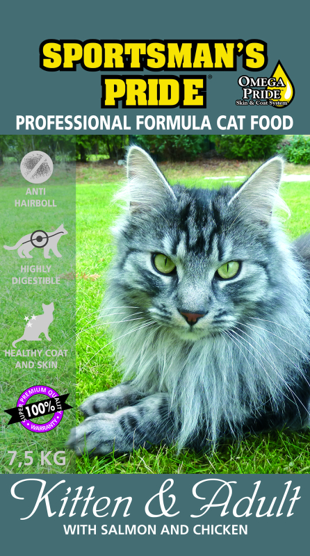 7,5 kg Sportsman´s Pride Professional Cat Food - til killinger og katte