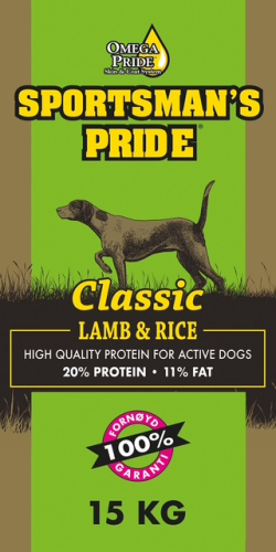 Sportsman's Pride Classic Lamb & Rice (grøn) - voksenfoder til hunde