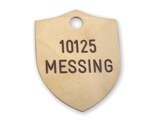 Hundetegn 27 x 21 mm messing Hundetegn 27 x 21 mm messing
