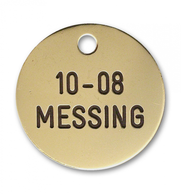 Hundetegn i messing - 27 mm