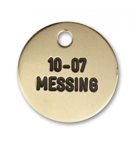 Hundetegn i messing - 23 mm Hundetegn i messing - 23 mm